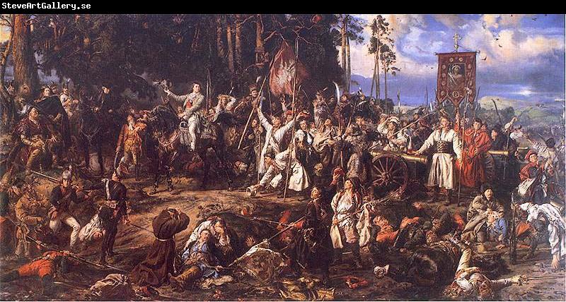 Jan Matejko The Battle of Raclawice, a major battle of the Kosciuszko Uprising